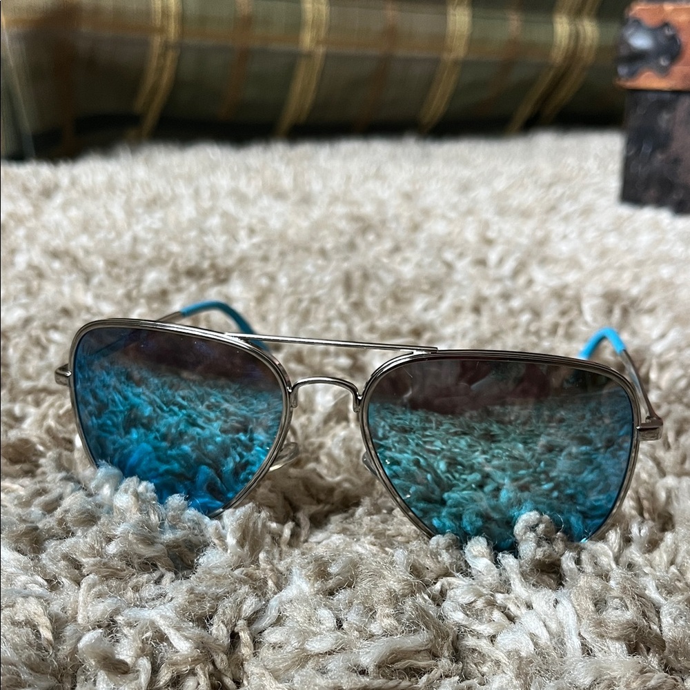 Blenders Blue Aviator Sunglasses - Picture 2 of 16